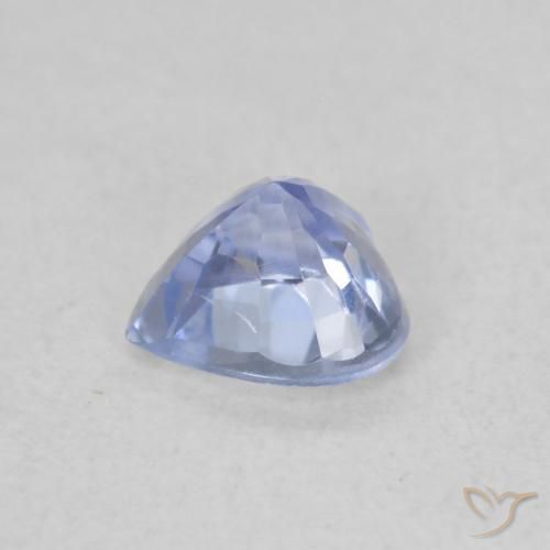 Zafiro Azul pastel natural de 0.49 ct, Corazón, VVS-VS