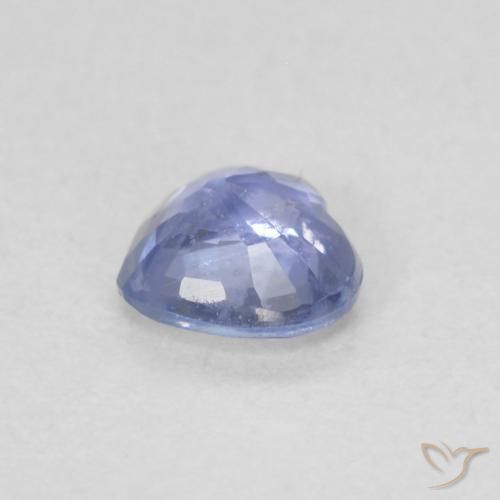 Zafiro Azul pastel natural de 0.47 ct, Corazón, VS
