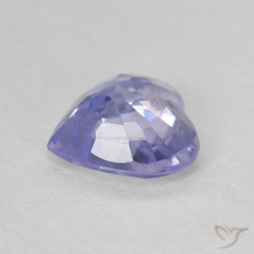 Zafiro Azul claro natural de 0.73 ct, Corazón, VS