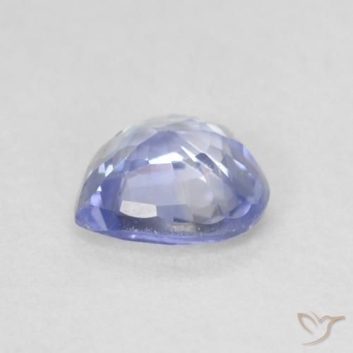 Zafiro Azul púrpura natural de 0.57 ct, Corazón, VS