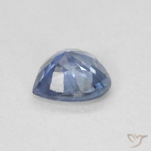 Zafiro Azul muy claro natural de 0.49 ct, Corazón, VS