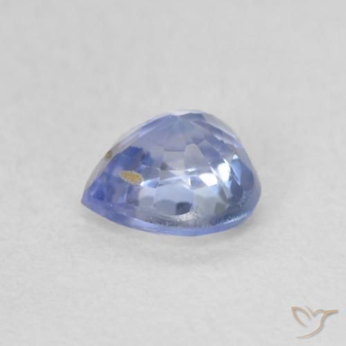 Zafiro Azul pastel natural de 0.59 ct, Corazón, VVS-VS