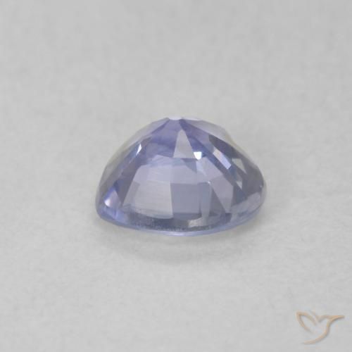 Zafiro Azul claro natural de 0.46 ct, Corazón, VVS-VS