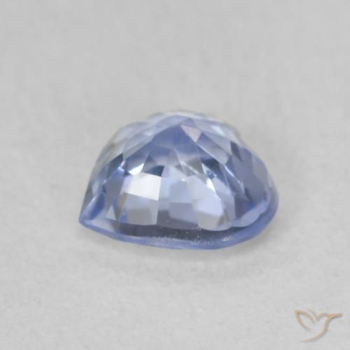 Zafiro Azul claro natural de 0.67 ct, Corazón, VVS-VS