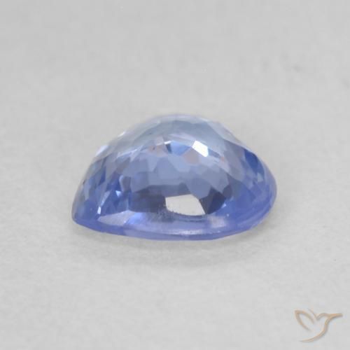 Zafiro Azul claro natural de 0.62 ct, Corazón, VVS-VS