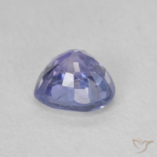 Zafiro Azul claro natural de 0.63 ct, Corazón, VVS-VS