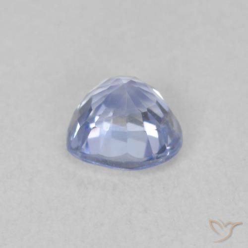 Zafiro Azul pastel natural de 0.54 ct, Corazón, VVS-VS
