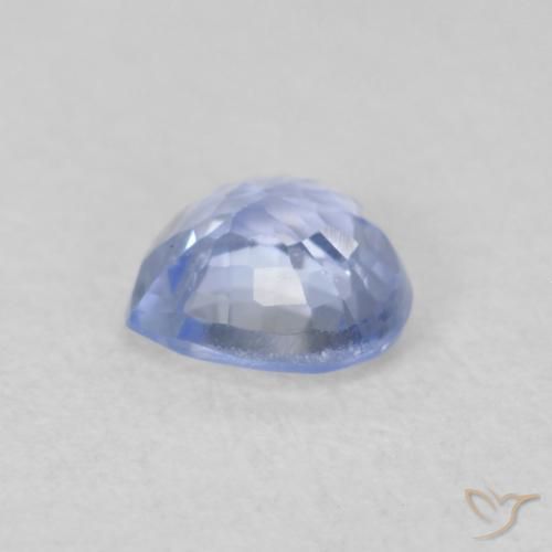 Zafiro Azul pastel natural de 0.61 ct, Corazón, VVS-VS