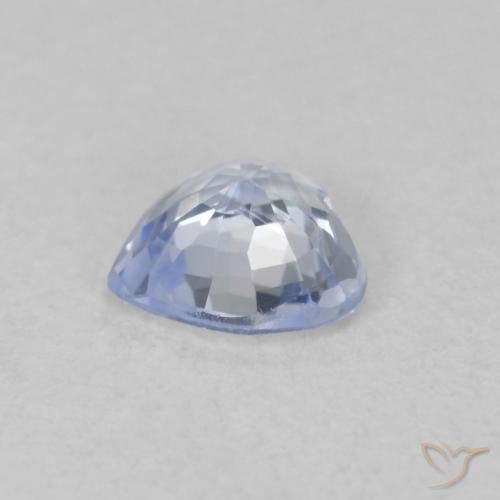 Zafiro Azul claro natural de 0.51 ct, Corazón, VVS-VS