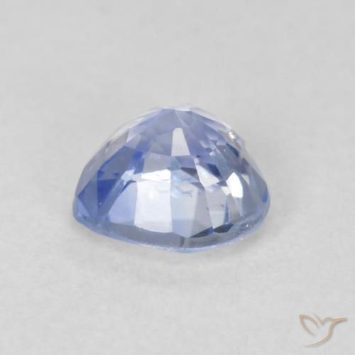 Zafiro Azul claro natural de 0.75 ct, Corazón, VVS-VS
