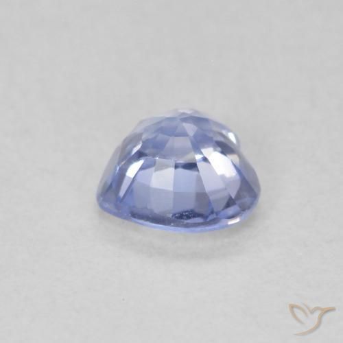 Zafiro Azul claro natural de 0.55 ct, Corazón, VS
