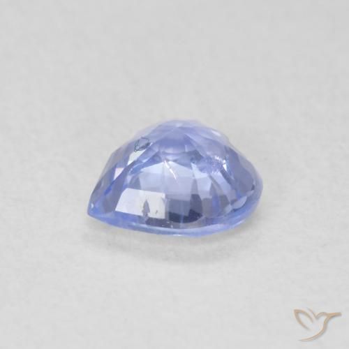 Zafiro Azul claro natural de 0.49 ct, Corazón, VS