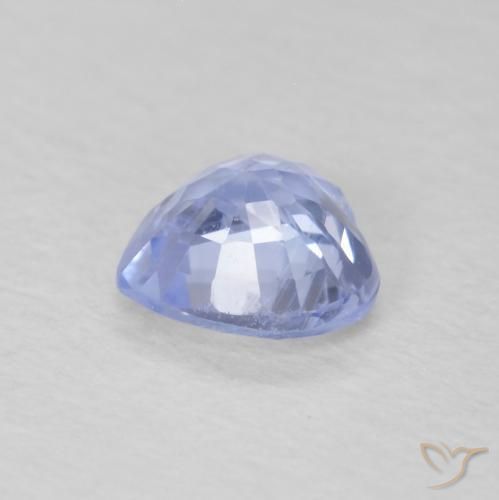 Zafiro Azul pastel natural de 0.63 ct, Corazón, VS