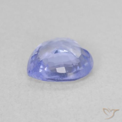 Zafiro Azul claro natural de 0.54 ct, Corazón, VS