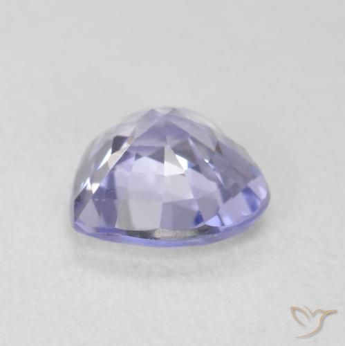 Zafiro Azul claro natural de 0.83 ct, Corazón, VS