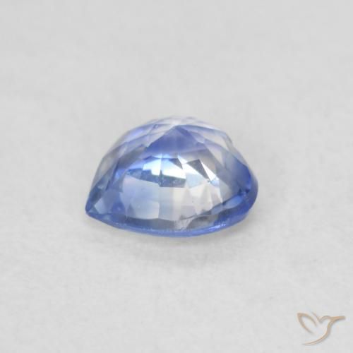 Zafiro Azul pastel natural de 0.44 ct, Corazón, VS