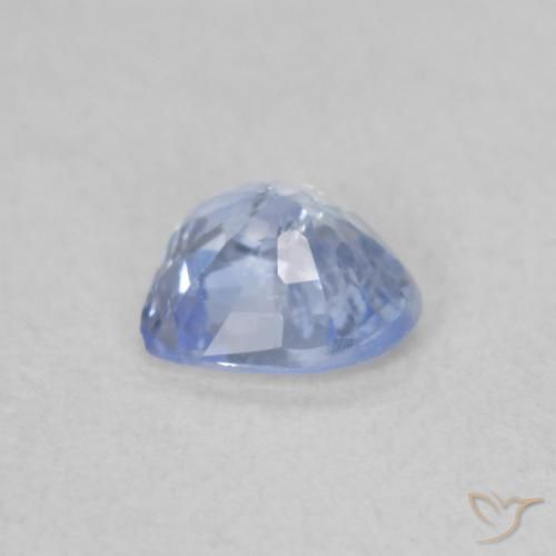 Zafiro Azul pastel natural de 0.47 ct, Corazón, VS