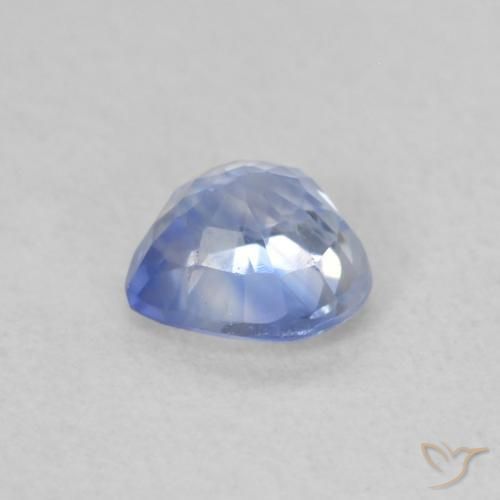Zafiro Azul pastel natural de 0.54 ct, Corazón, VS