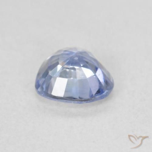 Zafiro Azul pastel natural de 0.64 ct, Corazón, VS