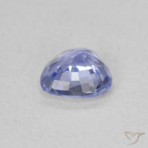 Zafiro Azul claro natural de 0.45 ct, Corazón, VS
