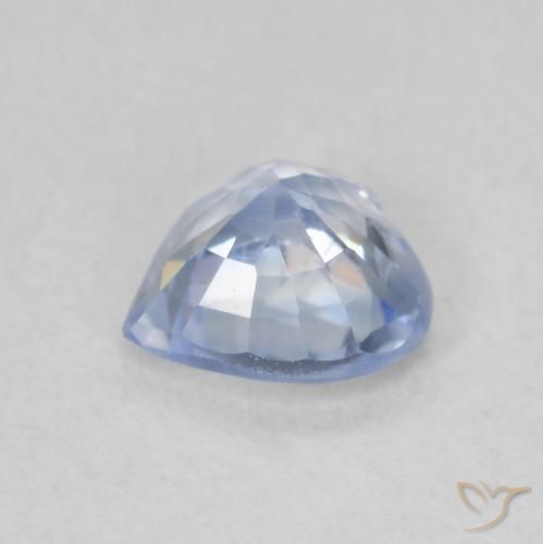 Zafiro Azul pastel natural de 0.72 ct, Corazón, VS
