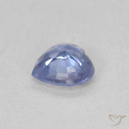 Zafiro Azul pastel natural de 0.45 ct, Corazón, VS
