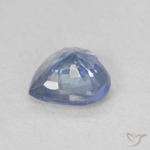 Zafiro Azul claro natural de 0.58 ct, Corazón, VS
