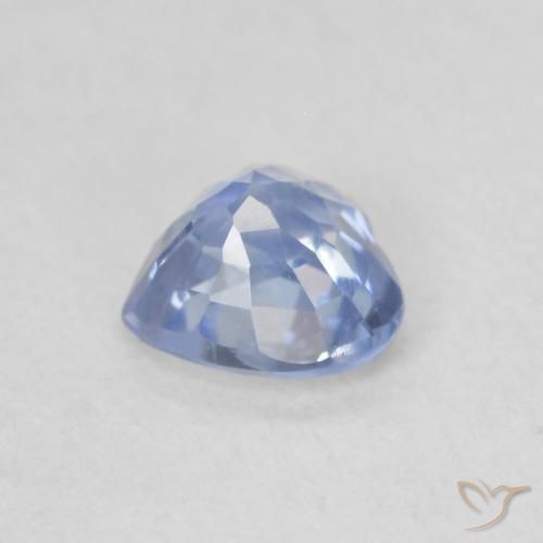 Zafiro Azul pastel natural de 0.52 ct, Corazón, VS