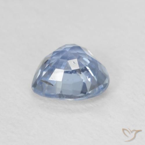 Zafiro Azul celeste claro natural de 0.59 ct, Corazón, VS