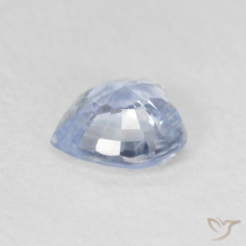 Zafiro Azul muy claro natural de 0.55 ct, Corazón, VS