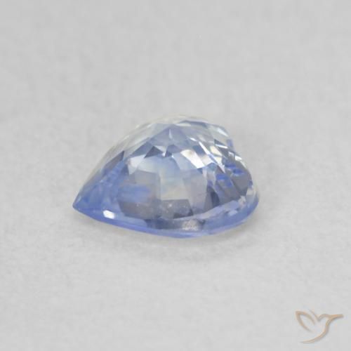 Zafiro Azul pastel natural de 0.44 ct, Corazón, VS