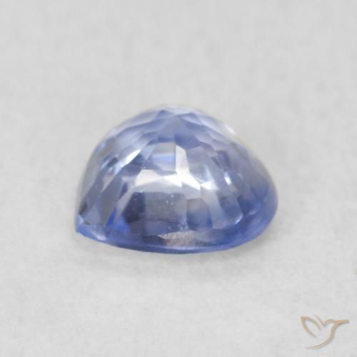 Zafiro Azul pastel natural de 0.46 ct, Corazón, VVS-VS