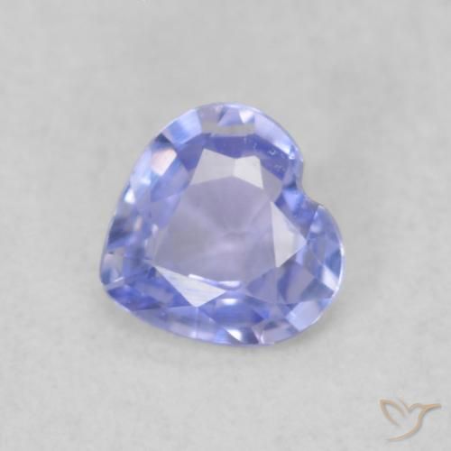 0.33ct Natural Azul claro Zafiro, Corazón, VVS-VS