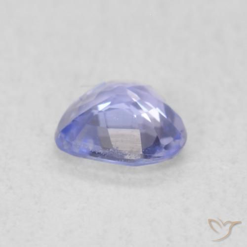 Zafiro Azul claro natural de 0.33 ct, Corazón, VVS-VS