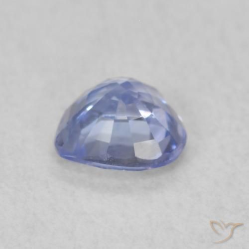 Zafiro Azul pastel natural de 0.37 ct, Corazón, VVS-VS