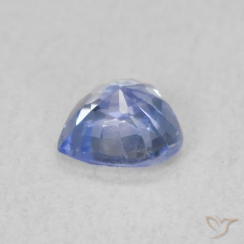 Zafiro Azul pastel natural de 0.33 ct, Corazón, VVS-VS