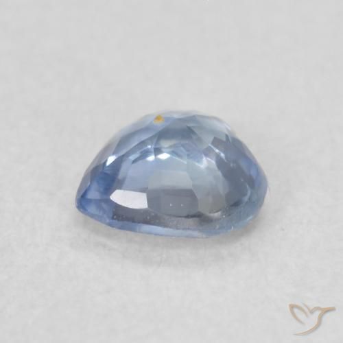 Zafiro Azul púrpura claro natural de 0.42 ct, Corazón, VVS-VS