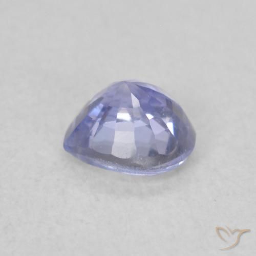Zafiro Azul claro natural de 0.35 ct, Corazón, VVS-VS