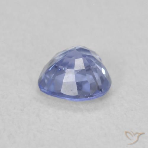 Zafiro Azul claro natural de 0.34 ct, Corazón, VVS-VS