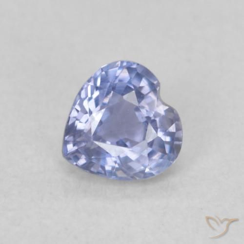 0.33ct Natural Azul pastel Zafiro, Corazón, VVS-VS