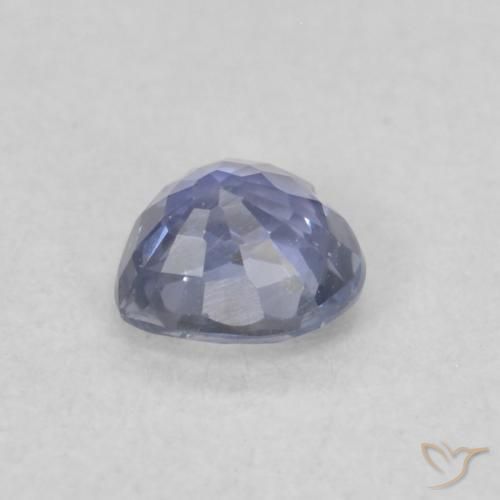 Zafiro Azul pastel natural de 0.33 ct, Corazón, VVS-VS