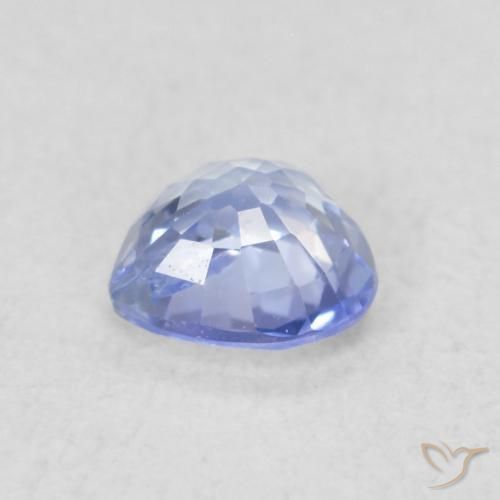 Zafiro Azul pastel natural de 0.41 ct, Corazón, VS