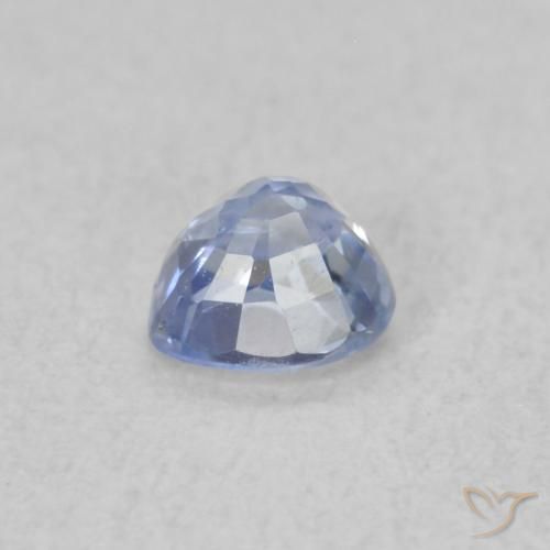 Zafiro Azul pastel natural de 0.30 ct, Corazón, VS