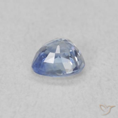 Zafiro Azul pastel natural de 0.25 ct, Corazón, VS