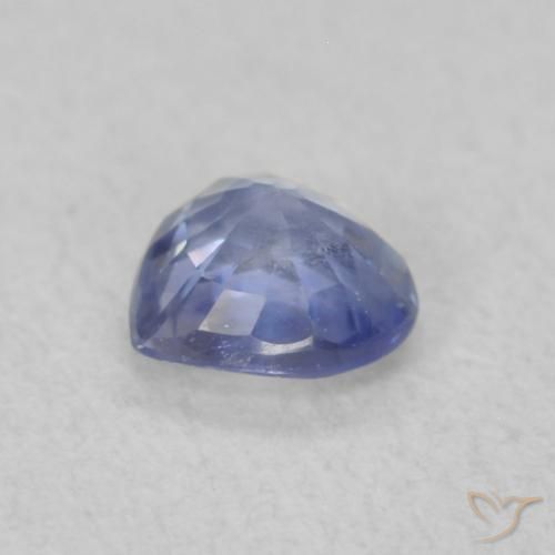 Zafiro Celeste natural de 0.37 ct, Corazón, VS