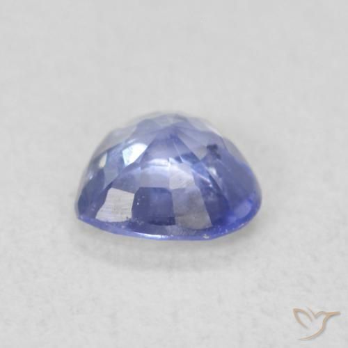 Zafiro Celeste natural de 0.39 ct, Corazón, VS
