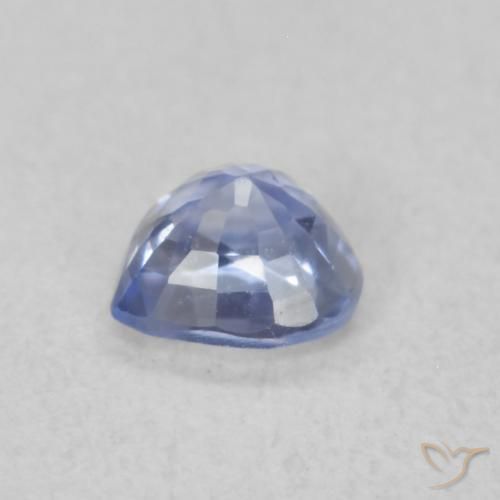Zafiro Azul pastel natural de 0.34 ct, Corazón, VS