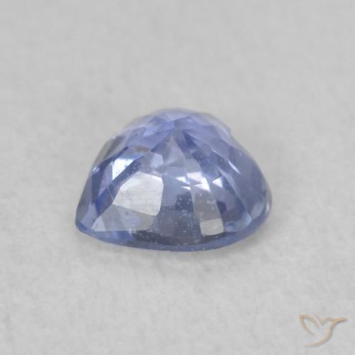 Zafiro Azul pastel natural de 0.40 ct, Corazón, VS