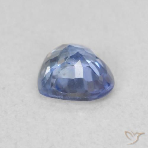 Zafiro Azul claro natural de 0.37 ct, Corazón, VS