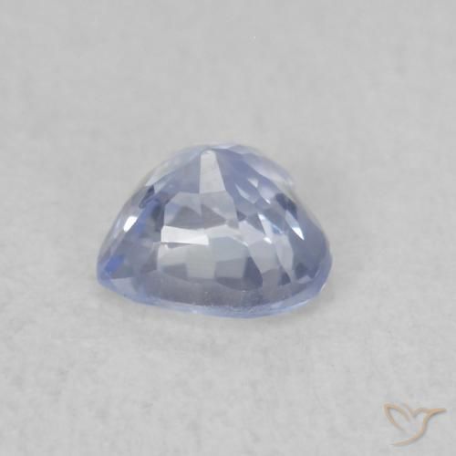 Zafiro Azul pastel natural de 0.39 ct, Corazón, VS